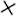 black x